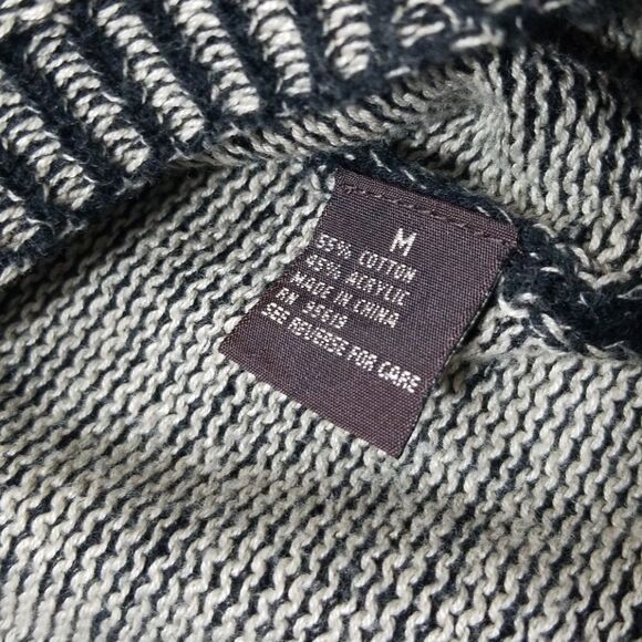 FEVER LIGHTWEIGHT Mixed Cotton Blend Knit Hi-Low Hem Pullover Crewneck Sweater - Picture 9 of 9